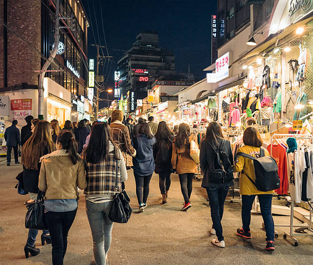 istock People shopping in Seoul's Hongik district 529916629