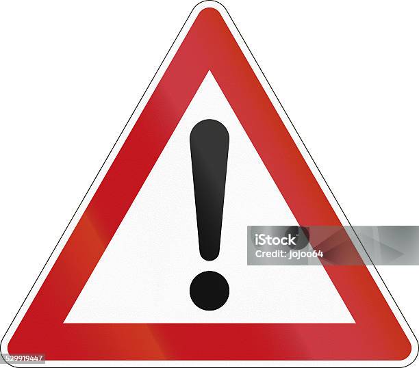 General Danger Point Stock Photo - Download Image Now - Danger, Sign, Warning Sign