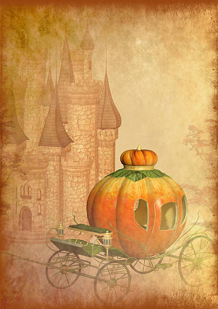istock Cinderella carriage grunge background 529919947
