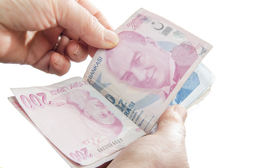 counting Money - Turkish lira