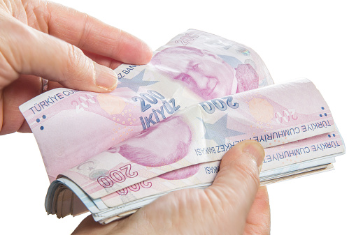 counting Money - Turkish lira