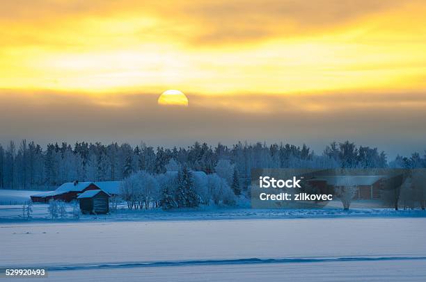 Polar Winter Dusk Landscape Stock Photo - Download Image Now - Winter Solstice, Day, Short - Length