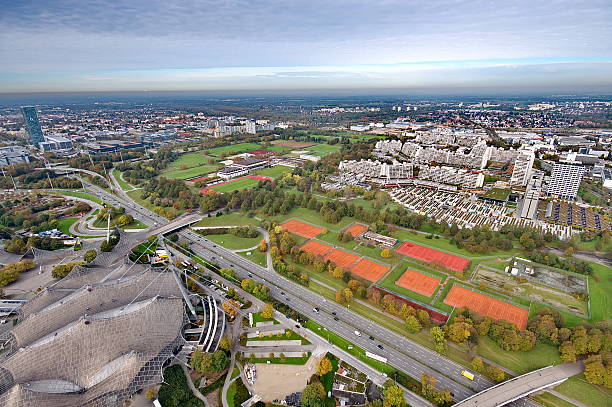 Munich Olympiapark from the TV tover