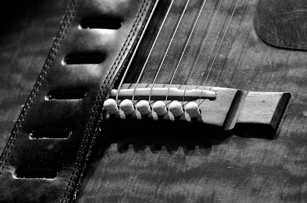 istock Close Up Guitar in the Dark 529920701