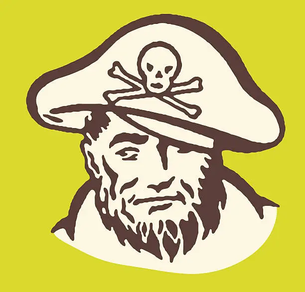 Vector illustration of Pirate