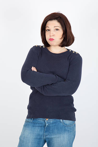 istock Beautiful woman doing different expressions in different sets of clothes 529946379
