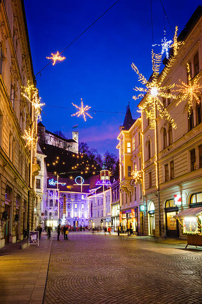 istock Christmas time decorated Ljubljana 529946485