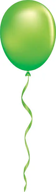 Vector illustration of Green Balloon