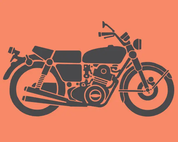 Vector illustration of Motorcycle