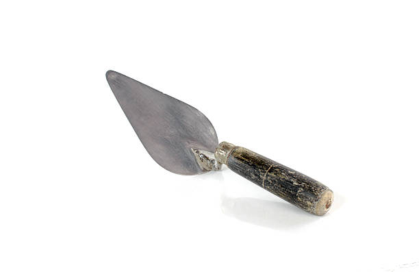 istock Used trowel, isolated on a white background 529948207