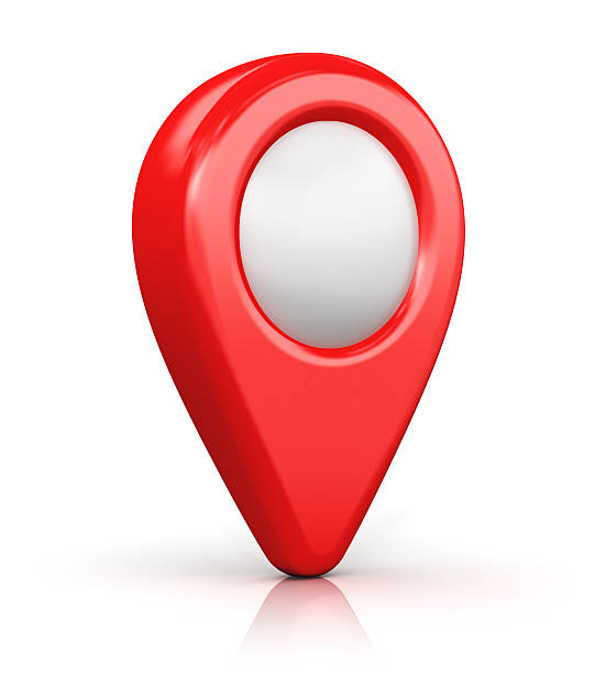 mapa de marcadores de ubicación - global positioning system fotografías e imágenes de stock