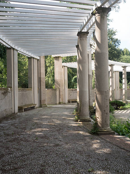 istock Pergola in a public park 529950119