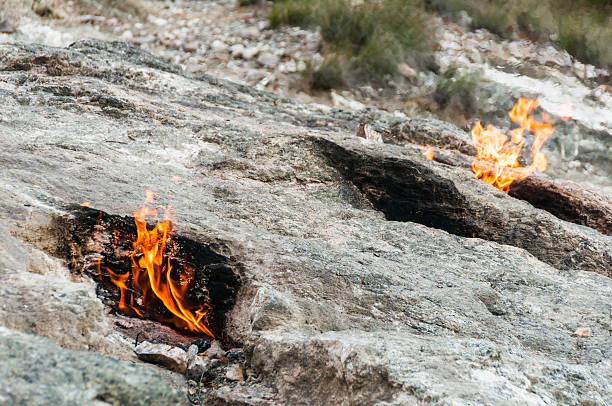 istock Mount Chimera, eternal flames in ancient Lycia (Turkey) 529950745