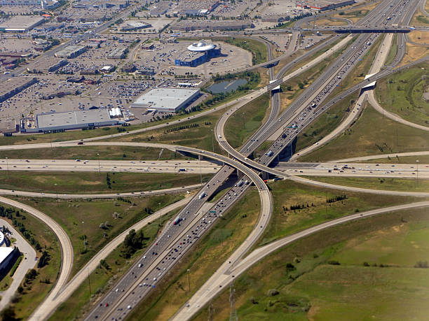 highway 400 aerial, Ontario, Canada