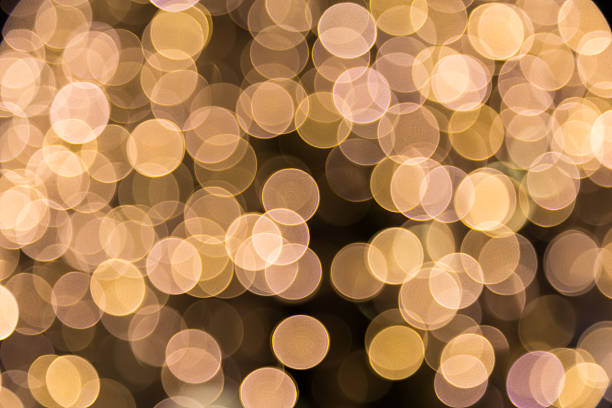 istock Yellow Colourful Christmas Bokeh Background 529951693