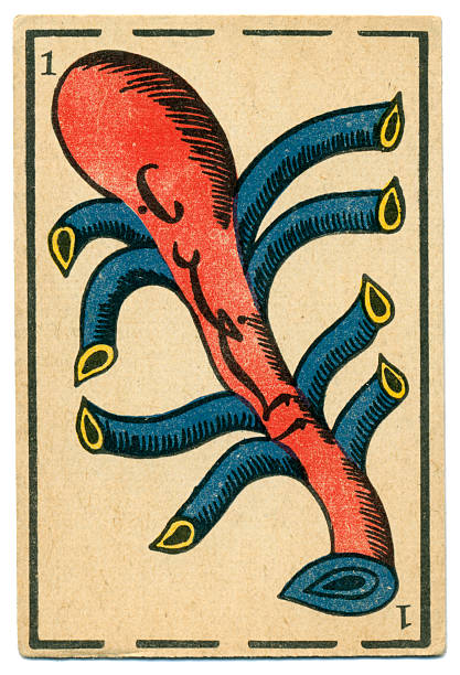 istock Moroccan playing card baraja 1890 one clubs 529953559