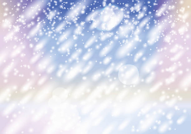 Snowfall. Vector Background. Smartly grouped and layered. snow storm city stock illustrations