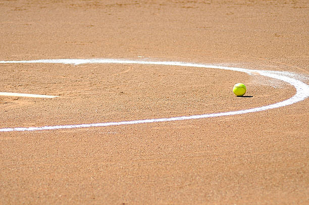 Green Baseball On Dirt Sports Playing Field