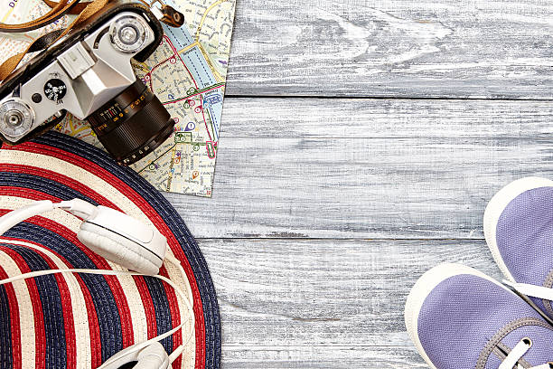 istock Vacation and travel items. 529979476