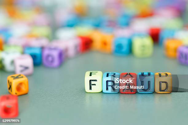 Fraud Word On Dices Stock Photo - Download Image Now - Protection, White Collar Crime, Finance