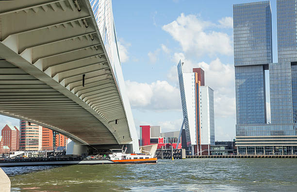 istock view to Rotterdam city harbour, future architecture concept 529980894