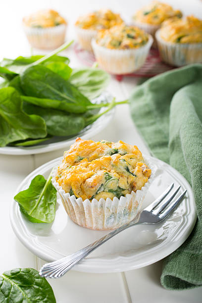 istock Muffins with spinach, sweet potatoes and cheese 529982356