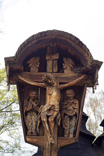 istock Old wooden icon religion 529983112