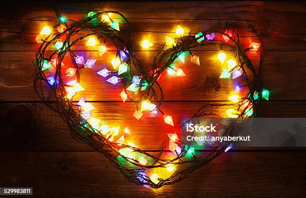 I Love Christmas Stock Photo - Download Image Now - Heart Shape, Light Bulb, Admiration
