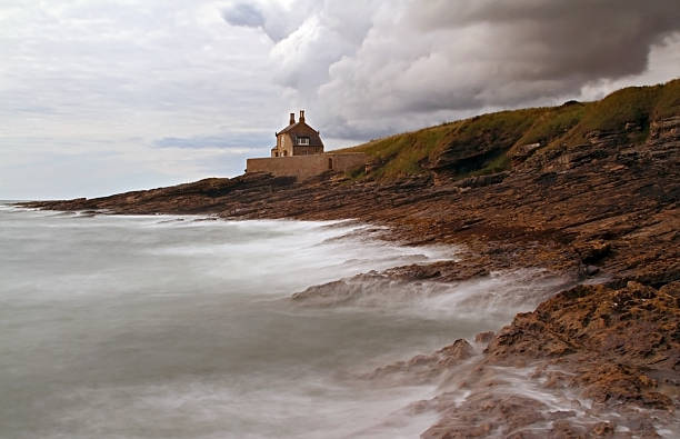 On the coast near the town of Howick in Northumberland England