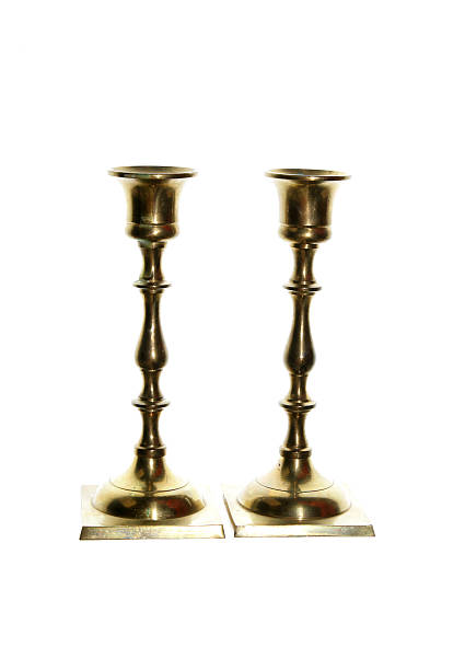 istock candlesticks vintage isolated golden copper 529984147
