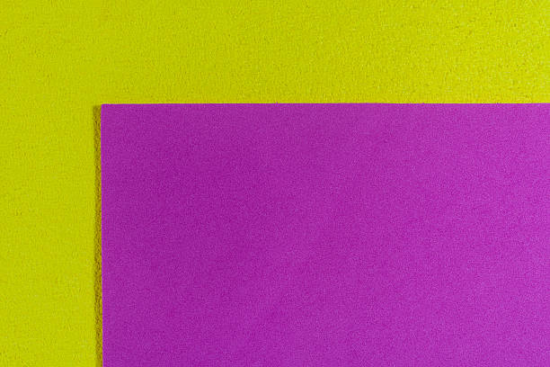 istock Eva foam smooth pink on lemon yellow 529985626