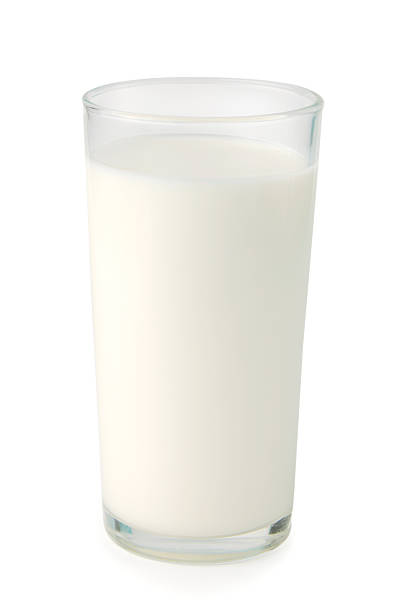 istock milk glass on a white background 529985922