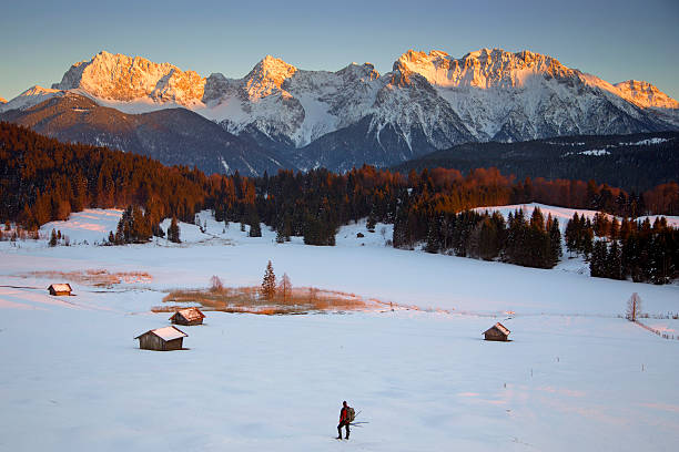 istock Lonely Photographer in wintertime at Lake Gerold 529987724