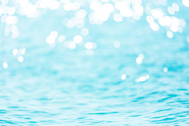 istock Abstract water surface with beautiful bokeh on the background 529989026
