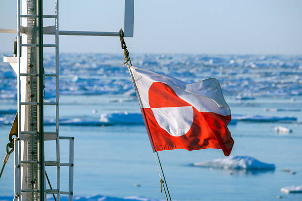 Flag of Greenland - Ships Mast