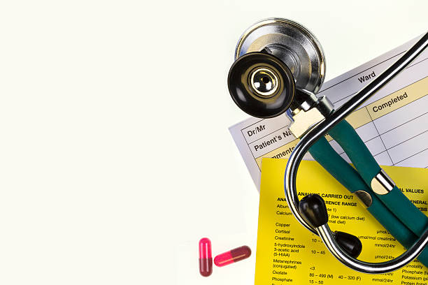istock Medical Treatment - Stethoscope - Space for Text 529990156