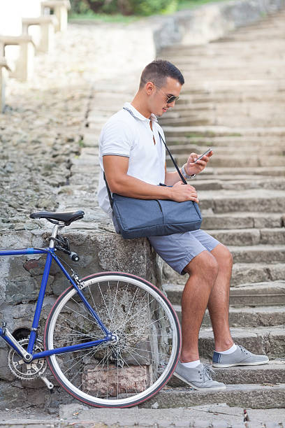 istock Young businessman resting and usig his phone. 529992476