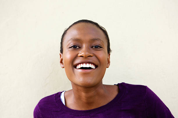 istock Smiling young african woman 529993432