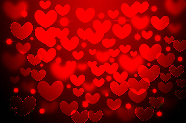 istock Red heart Christmas bokeh background 529997771