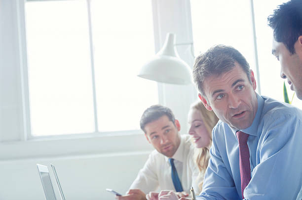 istock Group of business people brainstorming. 530004108