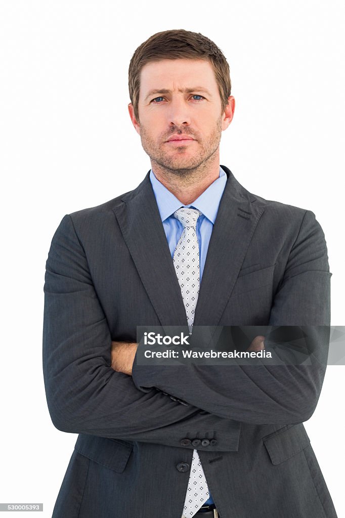 Businessman looking at the camera Businessman looking at the camera on white background 30-39 Years Stock Photo