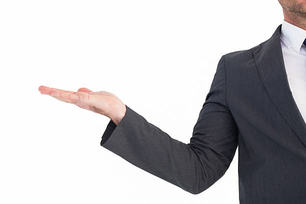 istock Businessman with his hand out 530005463