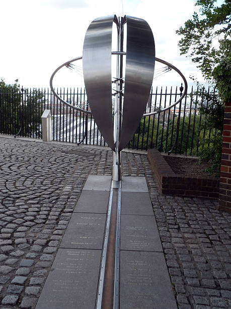 ゼロ「ロンギチュード - the greenwich meridian ストックフォトと画像