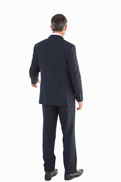 istock Elegant businessman standing and gesturing 530005603