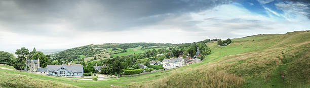 istock View of cottages from the hillside, England 530006483