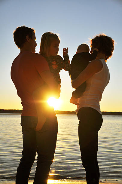 istock Family enjoying Sunset 530007545