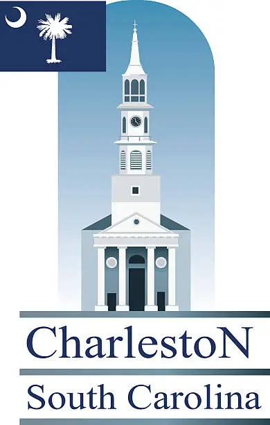 Vector illustration of Charleston SC