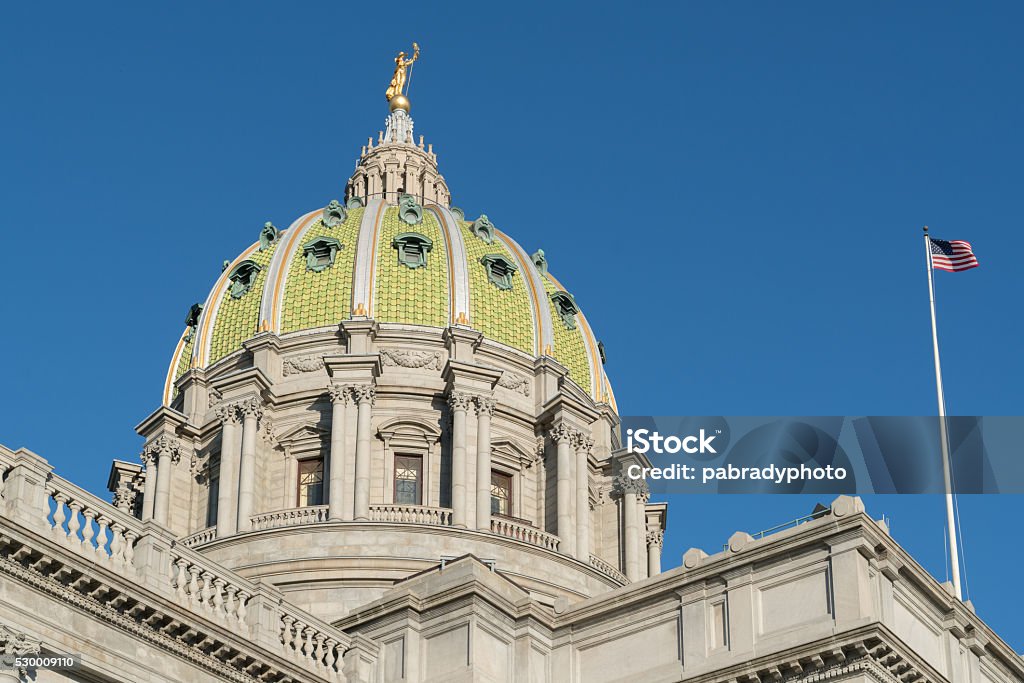 Pennsylvania Capitol Dome Dome of the Pennsylvania State Capitol building Harrisburg, PA Pennsylvania Stock Photo