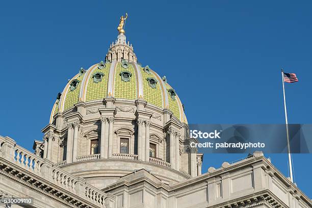 Pennsylvania Capitol Dome Stock Photo - Download Image Now - Pennsylvania, Capitol Building - Washington DC, State Capitol Building