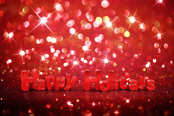 istock Christmas glitter background - Happy Holidays 530009337